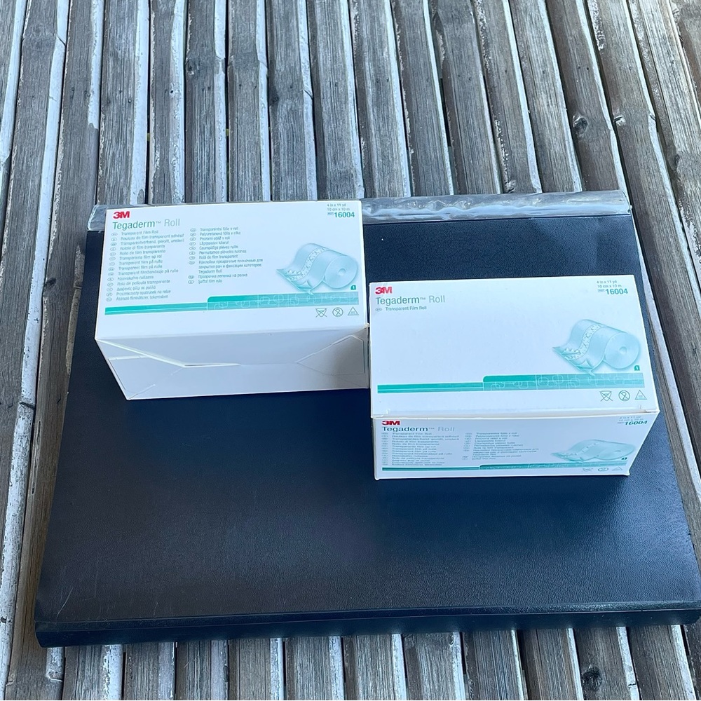 3M Tegaderm tape roll film 16004 New 2 boxes $83 4in x 11yd